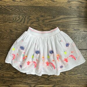 BILLIEBLUSH Girls Embroidered Cotton Skirt 6Y 114cm